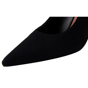 Flower Embroider Women High Heel Shoes 2019 Spring Women Pumps Fashion Women Wedding Shoes Black Women Office Shoe Sexy Stiletto