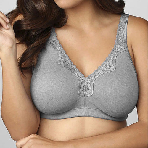 New plus size underwear 100% cotton full large cup seamless wireless ultra-thin bras 110CDEF