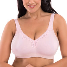 Load image into Gallery viewer, New plus size underwear 100% cotton full large cup seamless wireless ultra-thin bras 110CDEF