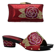 Load image into Gallery viewer, New Arrival Italian Shoes with Matching Bags Set.