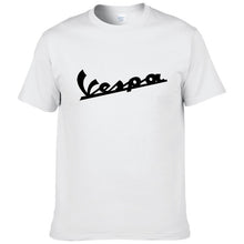 Load image into Gallery viewer, Vespa T Shirt Men 2019 Funny Vespa T-shirt 100% Cotton Summer Short Sleeve Round Neck Tees