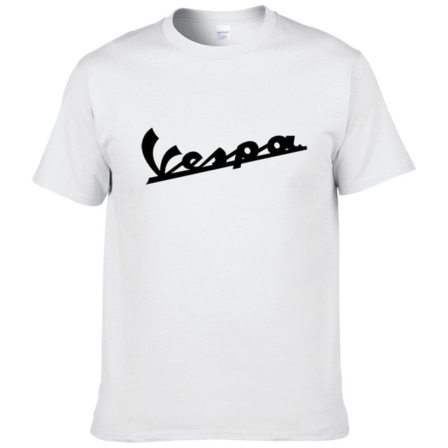 Vespa T Shirt Men 2019 Funny Vespa T-shirt 100% Cotton Summer Short Sleeve Round Neck Tees