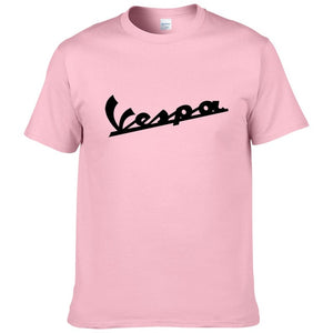 Vespa T Shirt Men 2019 Funny Vespa T-shirt 100% Cotton Summer Short Sleeve Round Neck Tees