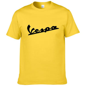 Vespa T Shirt Men 2019 Funny Vespa T-shirt 100% Cotton Summer Short Sleeve Round Neck Tees