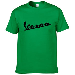 Vespa T Shirt Men 2019 Funny Vespa T-shirt 100% Cotton Summer Short Sleeve Round Neck Tees