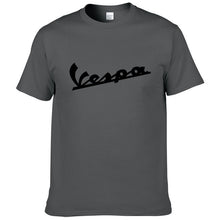 Load image into Gallery viewer, Vespa T Shirt Men 2019 Funny Vespa T-shirt 100% Cotton Summer Short Sleeve Round Neck Tees