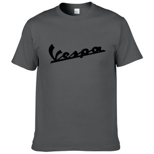 Vespa T Shirt Men 2019 Funny Vespa T-shirt 100% Cotton Summer Short Sleeve Round Neck Tees