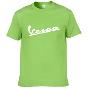 Vespa T Shirt Men 2019 Funny Vespa T-shirt 100% Cotton Summer Short Sleeve Round Neck Tees