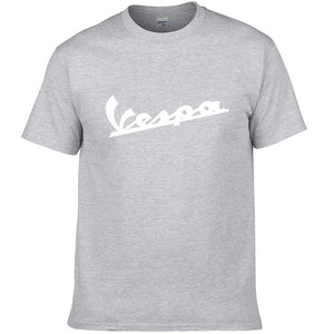 Vespa T Shirt Men 2019 Funny Vespa T-shirt 100% Cotton Summer Short Sleeve Round Neck Tees