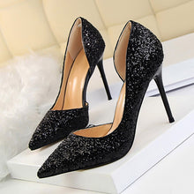 Load image into Gallery viewer, New Women Pumps Sexy High Heels Gold kitten heels Sliver Wedding Shoes
