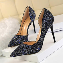 Load image into Gallery viewer, New Women Pumps Sexy High Heels Gold kitten heels Sliver Wedding Shoes