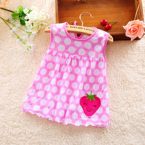 Summer New Girls Fashion Infantile Dresses Cotton