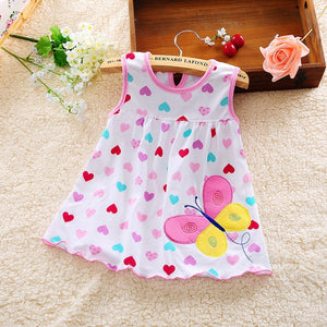 Summer New Girls Fashion Infantile Dresses Cotton