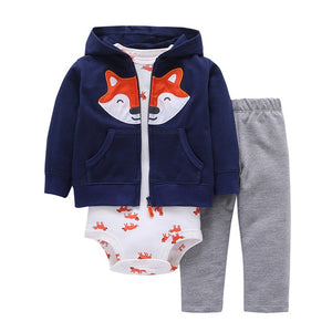 2019 kids clothing set,toddler baby girl boy clothes floral print,unisex newborn bebes clothes coat+rompers+pants 3PCS outfits