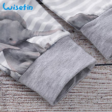 Load image into Gallery viewer, Wisefin Newborn Baby Boy/ Girl Clothing Set Long Sleeve Animal Elephant