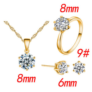 Cubic Zirconia Statement Jewelry Set