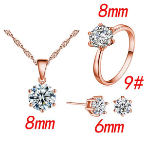 Cubic Zirconia Statement Jewelry Set