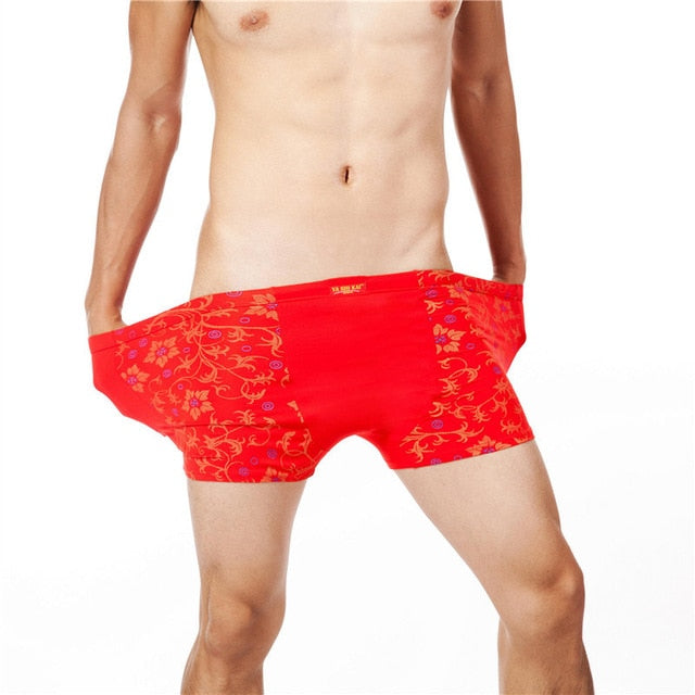 Fashion Underwear Men Boxers Underpants Sexy Print Man'S Pants For Men Cuecas Boxer Shorts