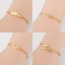 Load image into Gallery viewer, Gold Stainless Steel Animal Bracelets for Women Everyday Jewellery