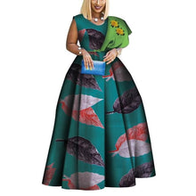 Load image into Gallery viewer, African Print Dresses Bazin One-shoulder Party Dress