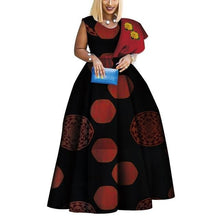Load image into Gallery viewer, African Print Dresses Bazin One-shoulder Party Dress