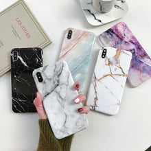 Load image into Gallery viewer, Marble Case Case Soft TPU Back Cover For iphone 6 6S 7 8 Plus iphone X XR Case Cover