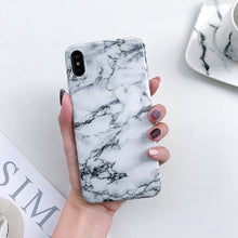 Load image into Gallery viewer, Marble Case Case Soft TPU Back Cover For iphone 6 6S 7 8 Plus iphone X XR Case Cover