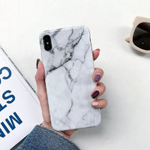 Load image into Gallery viewer, Marble Case Case Soft TPU Back Cover For iphone 6 6S 7 8 Plus iphone X XR Case Cover