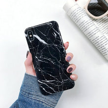 Load image into Gallery viewer, Marble Case Case Soft TPU Back Cover For iphone 6 6S 7 8 Plus iphone X XR Case Cover