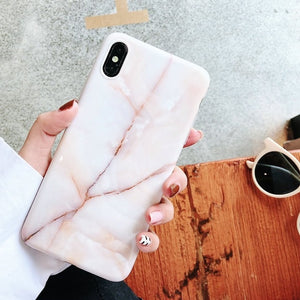 Marble Case Case Soft TPU Back Cover For iphone 6 6S 7 8 Plus iphone X XR Case Cover