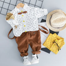 Load image into Gallery viewer, For Spring fall Formal Newborn baby Boy Clothes Outfits Party costume Set infant baby Clothing set one year Birthday suit Cloth