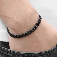 Load image into Gallery viewer, Men&#39;s Bracelet Black Stainless Steel  Male Jewelry