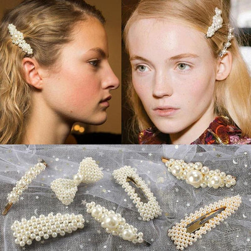 Pearl Barrettes