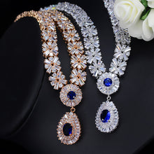 Load image into Gallery viewer, Stunning Dubai Gold Color Cubic Zirconia Heavy Jewellery Set