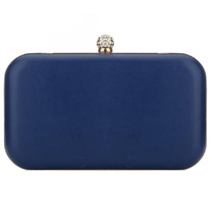 2019 New Women Clutch Bag Flower Ladies Dark Blue Evening