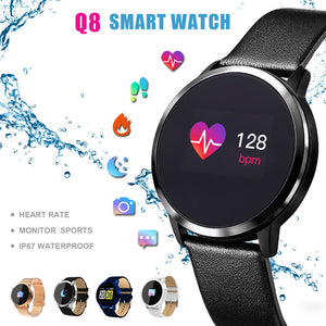 Men Fashion Fitness Tracker Heart Rate Blood Pressure Oxygen Smart Watch