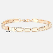 Load image into Gallery viewer, 20cm Bracelets For Women Men 585 Rose Gold Curb Snail Foxtail Venitian Link Chains Men&#39;s Bracelets Fashion Jewelry