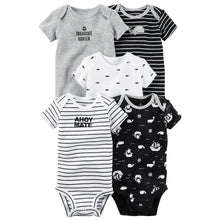 Load image into Gallery viewer, short sleeve print Bodysuit for Baby Boys Girls outfit summer clothes newborn body suit costume 2019 5pcs/set new born clothing