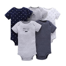 Load image into Gallery viewer, short sleeve print Bodysuit for Baby Boys Girls outfit summer clothes newborn body suit costume 2019 5pcs/set new born clothing