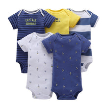 Load image into Gallery viewer, short sleeve print Bodysuit for Baby Boys Girls outfit summer clothes newborn body suit costume 2019 5pcs/set new born clothing