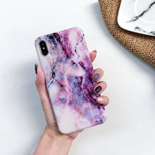 Load image into Gallery viewer, Marble Case Case Soft TPU Back Cover For iphone 6 6S 7 8 Plus iphone X XR Case Cover