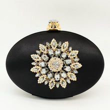 Load image into Gallery viewer, Fashion Flower Crystal Ladies Evening Wedding Party Chain Shoulder Bag