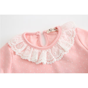 Newborn Baby Girl/Boy Clothes Set Lace Tshirt+Pants 2pcs Outfit