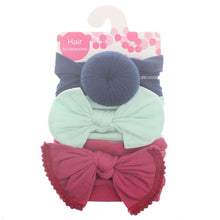 Load image into Gallery viewer, 3pcs/Set New Solid Nylon Headband Bow