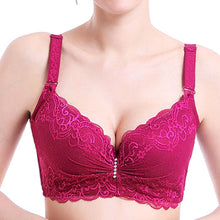 Load image into Gallery viewer, fashion lace thin cup push up bra big size C D cup sexy women underwear