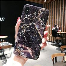 Load image into Gallery viewer, Marble Case Case Soft TPU Back Cover For iphone 6 6S 7 8 Plus iphone X XR Case Cover