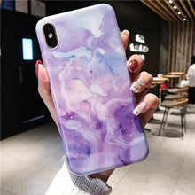 Load image into Gallery viewer, Marble Case Case Soft TPU Back Cover For iphone 6 6S 7 8 Plus iphone X XR Case Cover