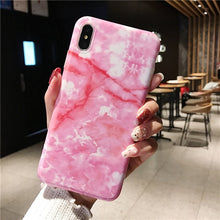 Load image into Gallery viewer, Marble Case Case Soft TPU Back Cover For iphone 6 6S 7 8 Plus iphone X XR Case Cover