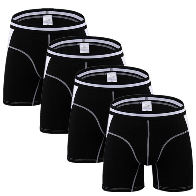 4pcs/lot Men Underwear Long Boxers Male Panties Boxershort