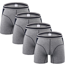 Load image into Gallery viewer, 4pcs/lot Men Underwear Long Boxers Male Panties Boxershort